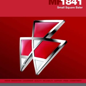 Massey ferguson 1841 Small square baler Service Manual PDF | Workshop Repair | Instant Download image 2