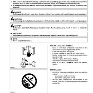 K&ouml;nnte beinhalten: Eine Manuellseite mit dem Titel &bdquo;SICHERHEIT ZUERST&ldquo; mit Sicherheitsanweisungen und Warnhinweisen. Enth&auml;lt Diagramme und Sicherheitssymbole, wie eine Hand, die auf ein Buch zeigt, einen Schl&uuml;ssel und ein Verbotszeichen. Das Handbuch enth&auml;lt Richtlinien f&uuml;r die Handhabung von Dieselpartikelfiltern.