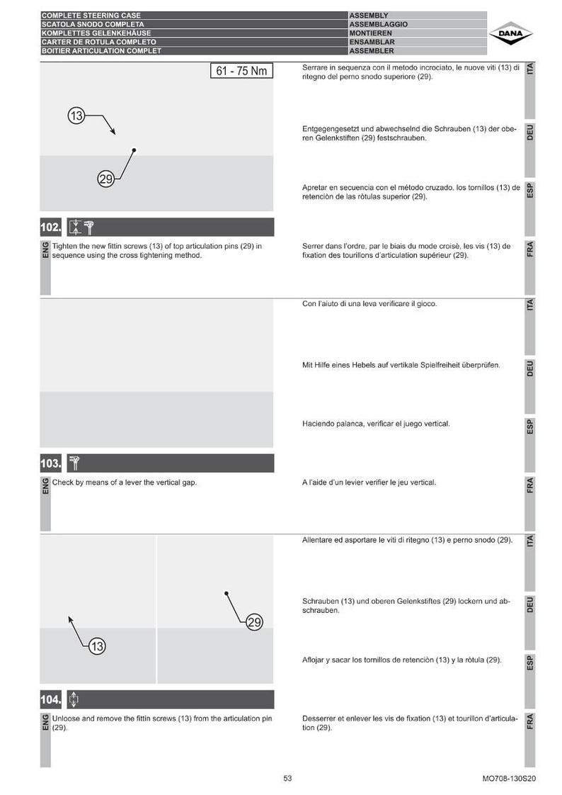 Dana 708 130 S20 Axel Verkstadsmanual PDF | Service Reparation | Direkt Nedladdning bild 6