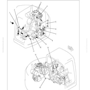 May include: Diagram of an air conditioner piping system, labeled with numbers and letters. The diagram is a technical illustration with lines and shapes, showing the structure and function of the system. The text "Air conditioner piping diagram" is visible.