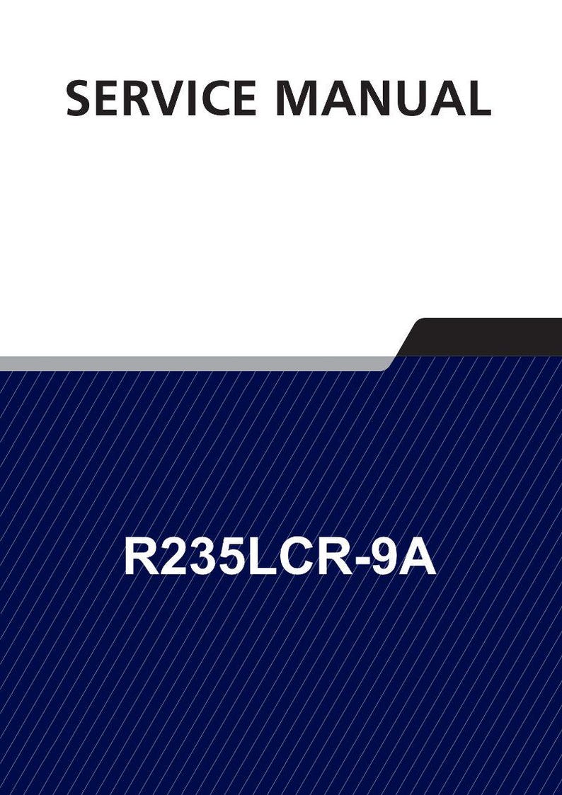 HYUNDAI R235LCR-9A Crawler Excavator Service Manual | PDF | Instant Download image 1