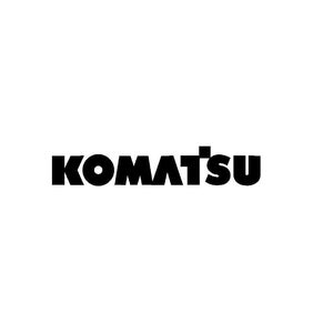 Pode incluir: A palavra "KOMATSU" &eacute; exibida em letras mai&uacute;sculas pretas e em negrito sobre um fundo branco. Abaixo do logotipo, a palavra "DATAKOM" &eacute; impressa em preto. Texto adicional fornece informa&ccedil;&otilde;es da empresa.
