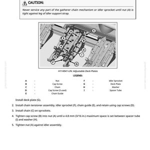 John Deere 608Fc majsaggregat Teknisk manual PDF | Direkt nedladdning bild 10