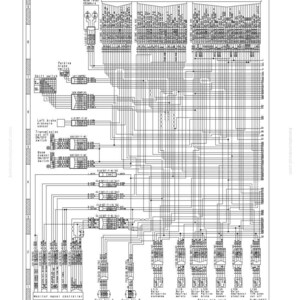 K&ouml;nnte beinhalten: Ein detailliertes Diagramm eines Getriebesteuerungssystems mit dem Text "Transmission Control System Diagram" oben. Das Diagramm enth&auml;lt verschiedene Komponenten, Verkabelungen und Beschriftungen zur Fehlerbehebung.