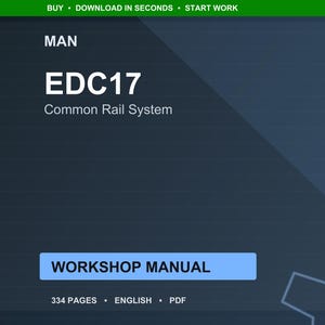 Man Edc17 Common-Rail-System Werkstatt-Handbuch PDF | Service Reparatur | Sofort Download Bild 1