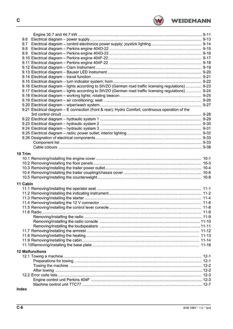 Weidemann 1880 Hoftrac Service Anleitung PDF | Werkstattreparatur | Sofort Download Bild 8