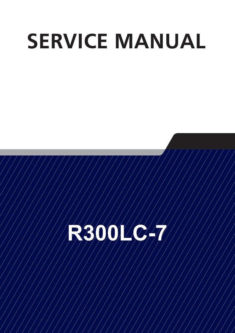 Manuale di servizio per escavatore cingolato HYUNDAI R300LC-7 / PDF / Download immediato immagine 1