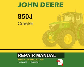Manual de Reparo do Trator de Esteiras John Deere 850J tm12323 - Guia de Serviço em PDF | Download Imediato