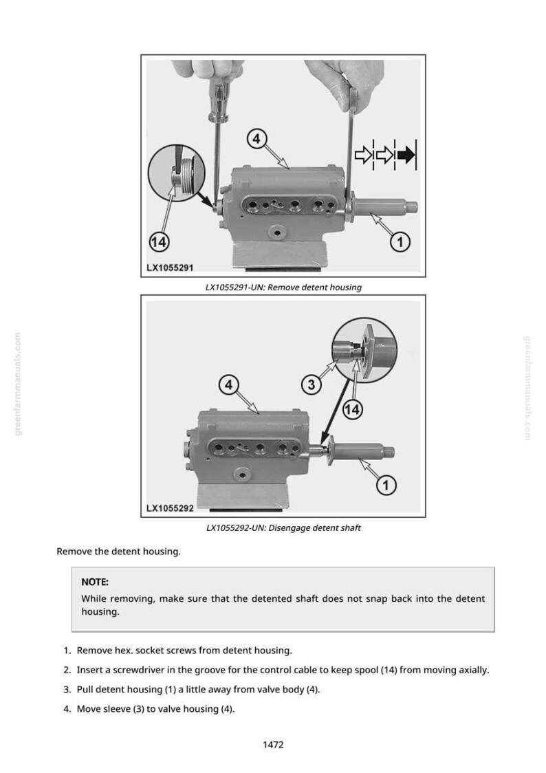 K&ouml;nnte beinhalten: Technische Diagramme, die das Entfernen und L&ouml;sen eines Rastgeh&auml;uses zeigen, mit Beschriftungen und Pfeilen. Enth&auml;lt Textanweisungen und Teilenummern. Das Bild ist in Schwarzwei&szlig;.