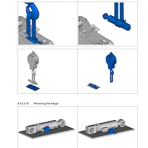 May include: Diagram illustrating the replacement of hydraulic cylinders in a boom system. The image details steps such as lifting the master cylinder and removing the flange. The Fendt logo is visible, along with the text 'T740 Telehandler'.