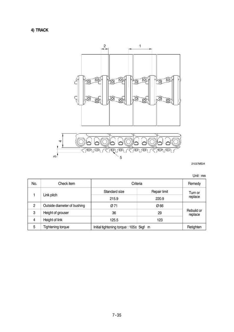 Manual de servicio de la excavadora de orugas HYUNDAI R360LC-7 / PDF / Descarga instantánea imagen 4