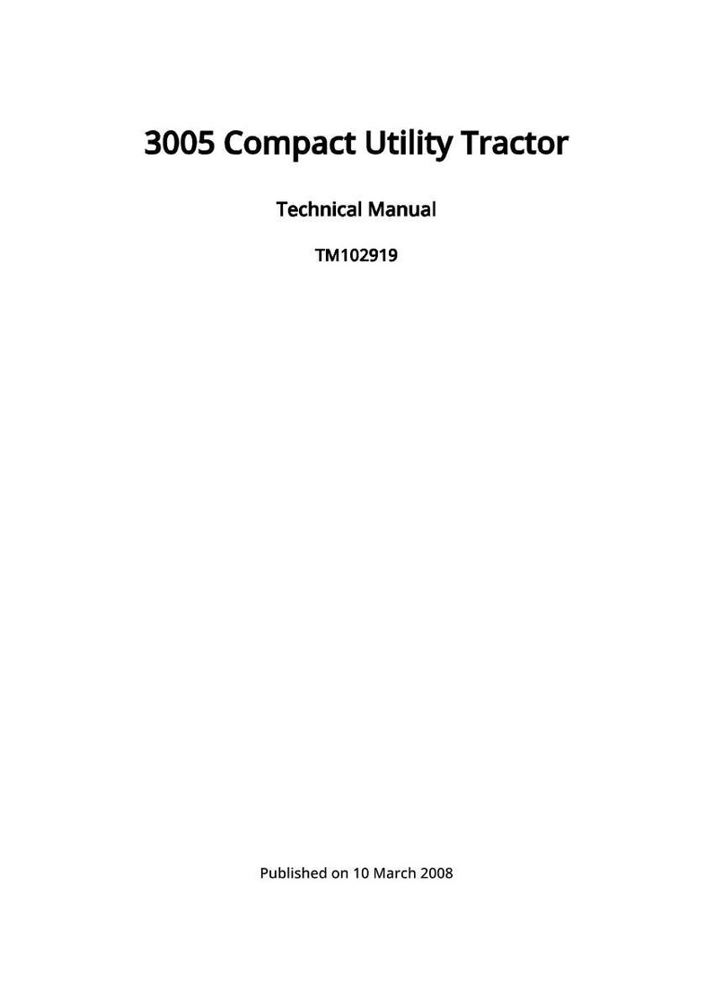 May include: A white document with the title "3005 Compact Utility Tractor" in black text. Below the title is "Technical Manual" and "TM102919". The document was published on March 10, 2008.