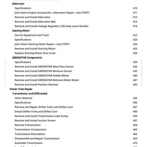 John Deere 9650 Cts skördetröska Teknisk manual PDF | Direkt nedladdning bild 10