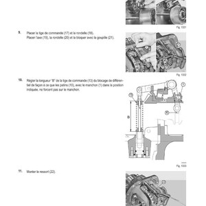 May include: A page from a technical manual with the title "M&Eacute;THODE D'INTERVENTION". The page includes diagrams and instructions for mechanical assembly, with numbered steps and component labels. The diagrams show detailed views of mechanical parts.