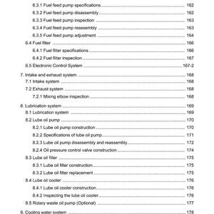 Manuale di servizio per motore marino Yanmar 6Ly3 etp stp utp in formato PDF / Riparazione in officina / Download immediato immagine 8