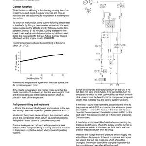Pode incluir: Diagrama t&eacute;cnico de um sistema de ar condicionado com componentes el&eacute;tricos, fia&ccedil;&atilde;o e instru&ccedil;&otilde;es textuais. Inclui um gr&aacute;fico de temperatura em Celsius. O documento &eacute; datado de 3.1.2005 e intitulado "83. AIR CONDITIONER."
