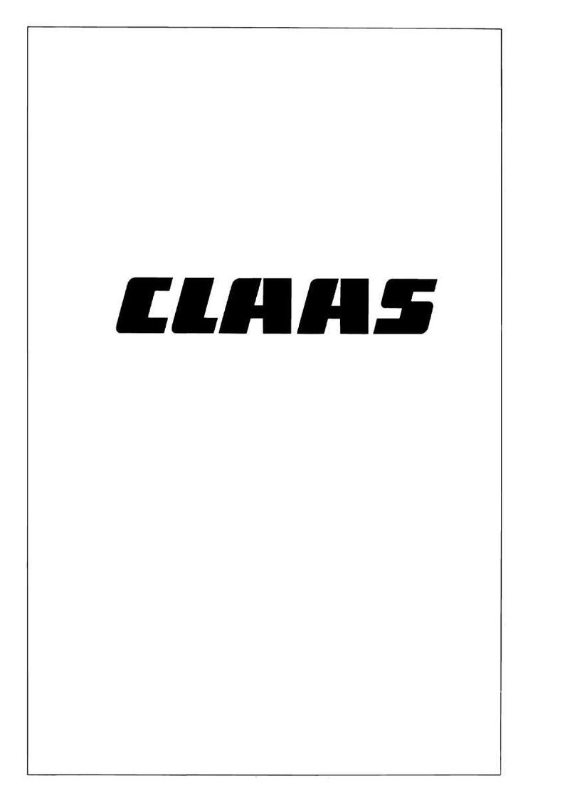 May include: The word "CLAAS" in bold, black letters is centered on a white background. The font is a sans-serif style, with each letter clearly defined. The image is simple and clean.