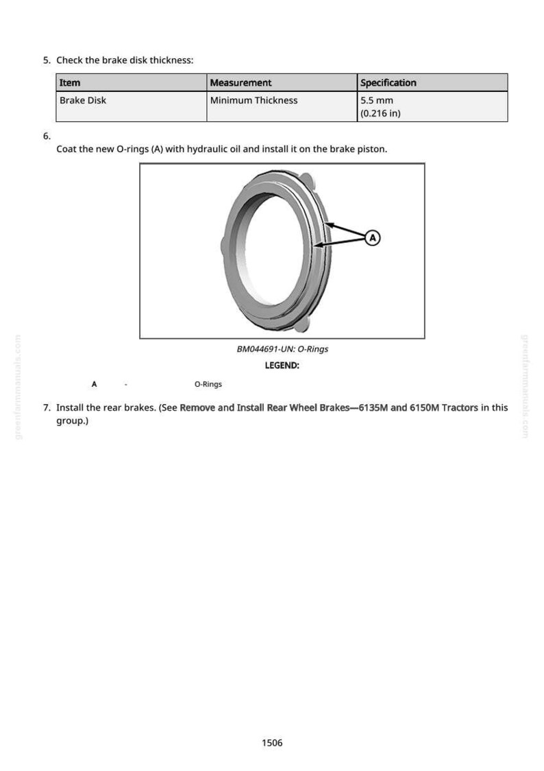 John Deere 6135 M, 6210 M, 6150 M, 6170 M, 6190 M traktorreparationsmanual i pdf-format | Service och verkstad | Direkt nedladdning bild 9