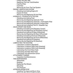 Massey Ferguson TH 7035RC 7035XRC 7035BRC Stage 5 Teleskoplastare Servicemanual PDF | Verkstadsreparation | Direktnedladdning bild 3
