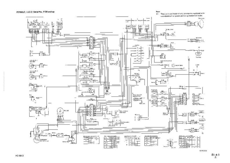 K&ouml;nnte beinhalten: Ein detailliertes Schwarz-Wei&szlig;-Schaltbild eines elektrischen Systems mit zahlreichen Linien, Symbolen und Komponenten. Der Text oben lautet "PORSCHE, LLC.3 Serial No. 5120 and up". Das Diagramm enth&auml;lt verschiedene Beschriftungen und Notizen.