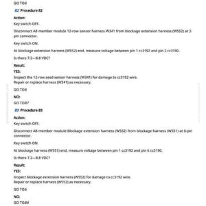 May include: A page from a manual with technical instructions. The text includes procedures for inspecting and repairing harnesses, with voltage measurements and connector details. The page number is 996.