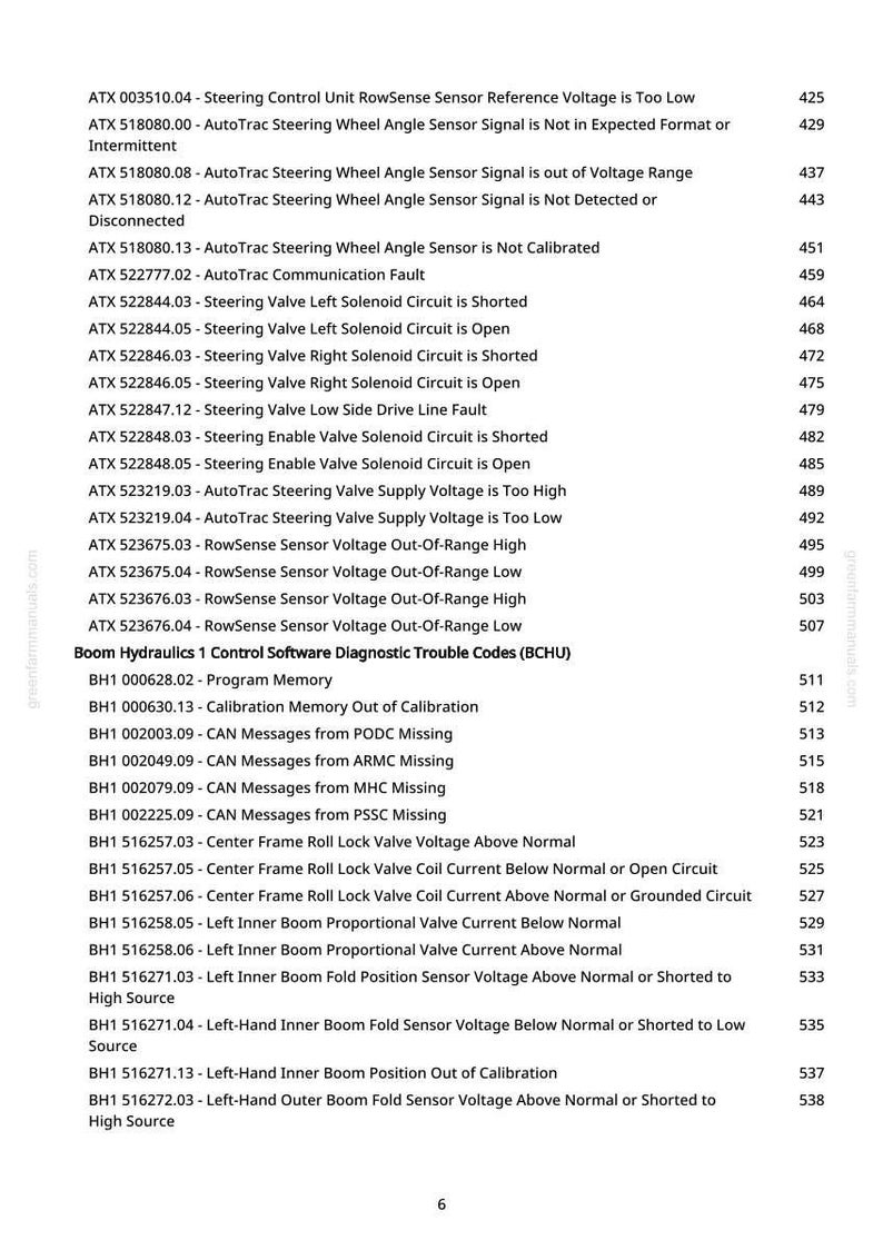 John Deere 410R, 412R, 612R, 616R självgående sprutor Diagnostikmanual Pdf | Direkt nedladdning bild 6