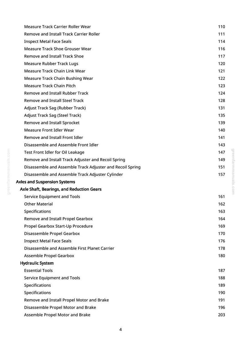 John Deere 27Zts grävmaskin reparationsmanual PDF | Serviceverkstad | Direkt nedladdning bild 6