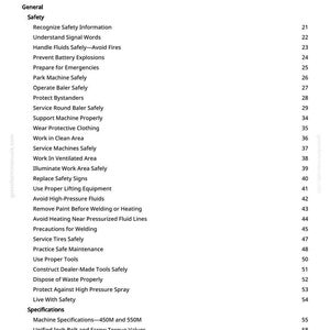 Teknisk manual för John Deere 450 M, 450 M förskärare och 550 M balpress i PDF-format | Direkt nedladdning bild 3
