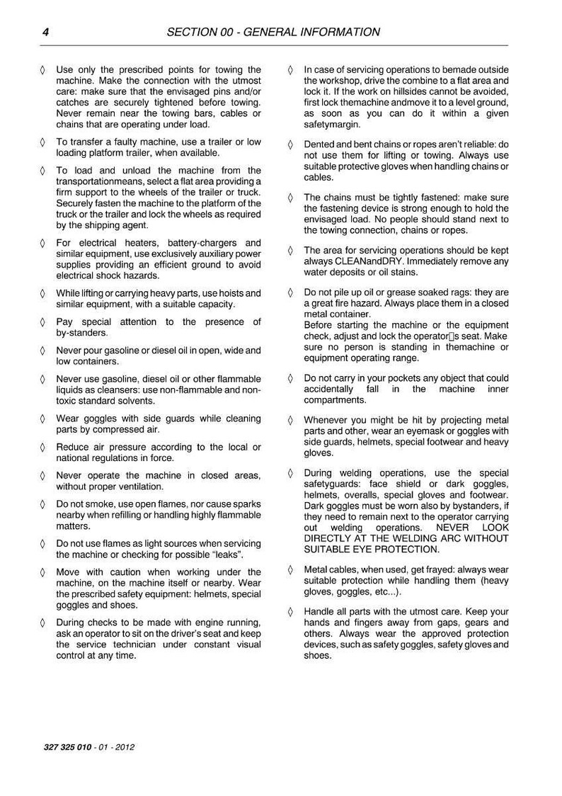 Manual de servicio/reparación de taller para la cosechadora Massey Ferguson 7345 7347 S MCS Activa MY2012 (PDF/Descarga instantánea) imagen 11