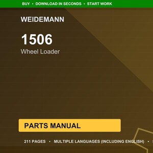 Weidemann 1506 Wheel loader Parts Manual PDF | Illustrated Catalog | Instant Download image 1
