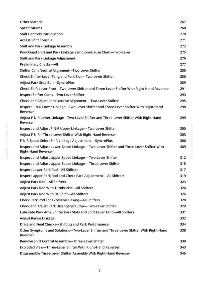John Deere 7210, 7410, 7510 Tractor Technical Manual PDF | Instant Download image 6