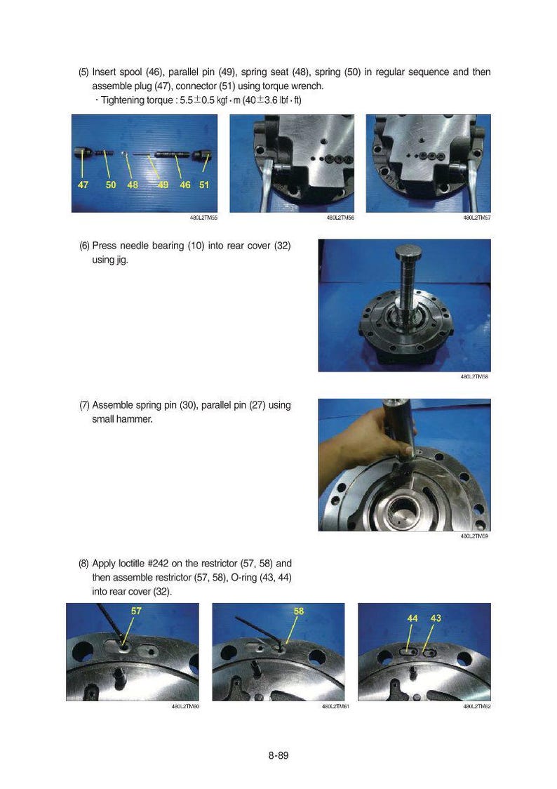 Manual de Serviço da Escavadeira de Esteiras Hyundai HX480, 520S L | PDF | Download Imediato imagem 5
