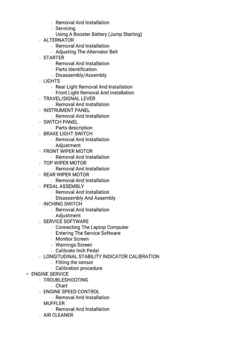 Manuale di servizio PDF per sollevatore telescopico Massey Ferguson MF8925 MF 8926 Tier3 Xtra / Riparazione in officina / Download immediato immagine 8
