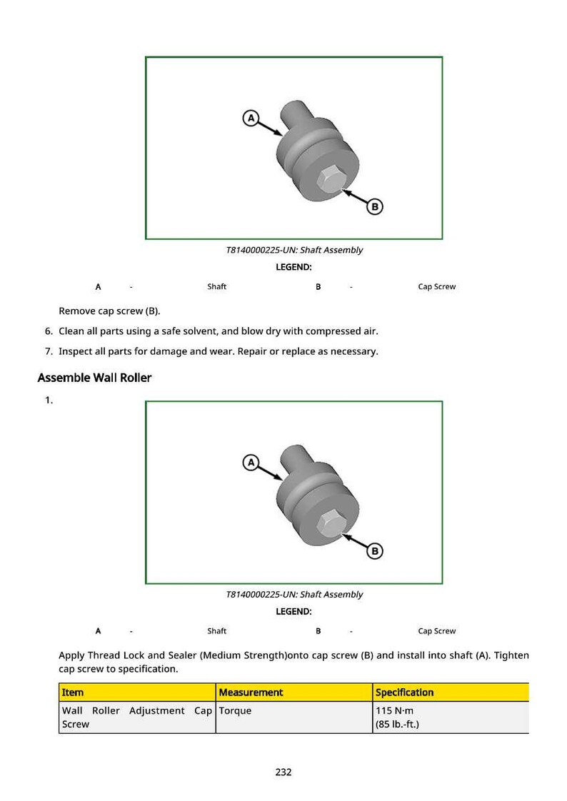John Deere 1612D E, 2010D E, 2014D E, 2412D E Utkastarskrapor Teknisk manual Pdf | Direkt nedladdning bild 6
