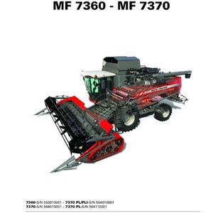Massey ferguson 7360 7370 Combine Service Manual PDF | Workshop Repair | Instant Download image 2