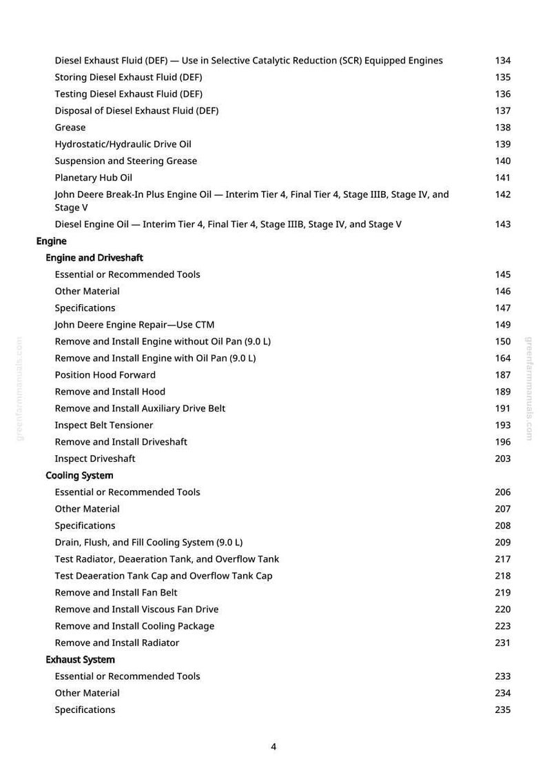 John Deere 410R, 412R, 612R, 616R Self-Propelled Sprayer Repair Manual Pdf | Service Workshop | Instant Download image 5