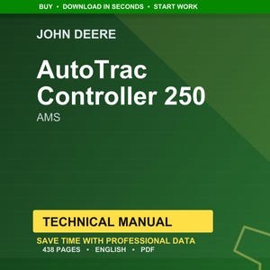 John Deere Autotrac Controller 250 Ams Technical Manual PDF | Instant Download image 1