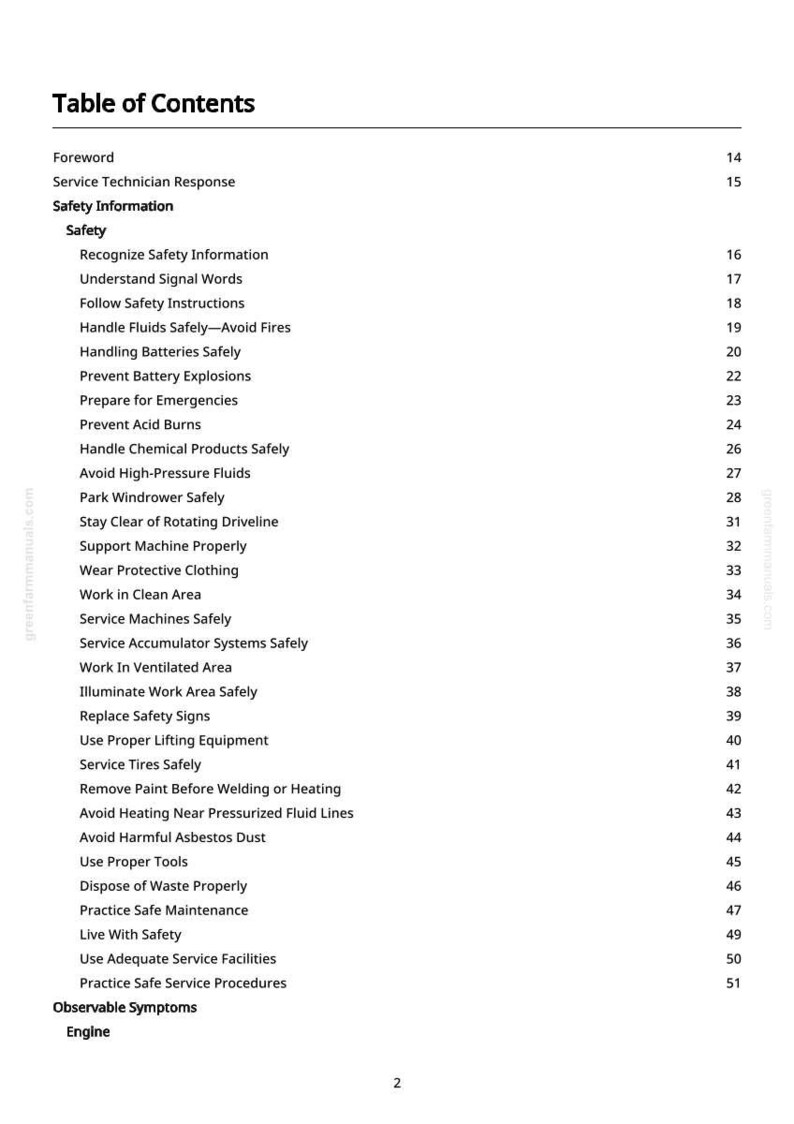 Teknisk manual för John Deere 4995 självgående strängläggare i PDF-format | Direkt nedladdning bild 4