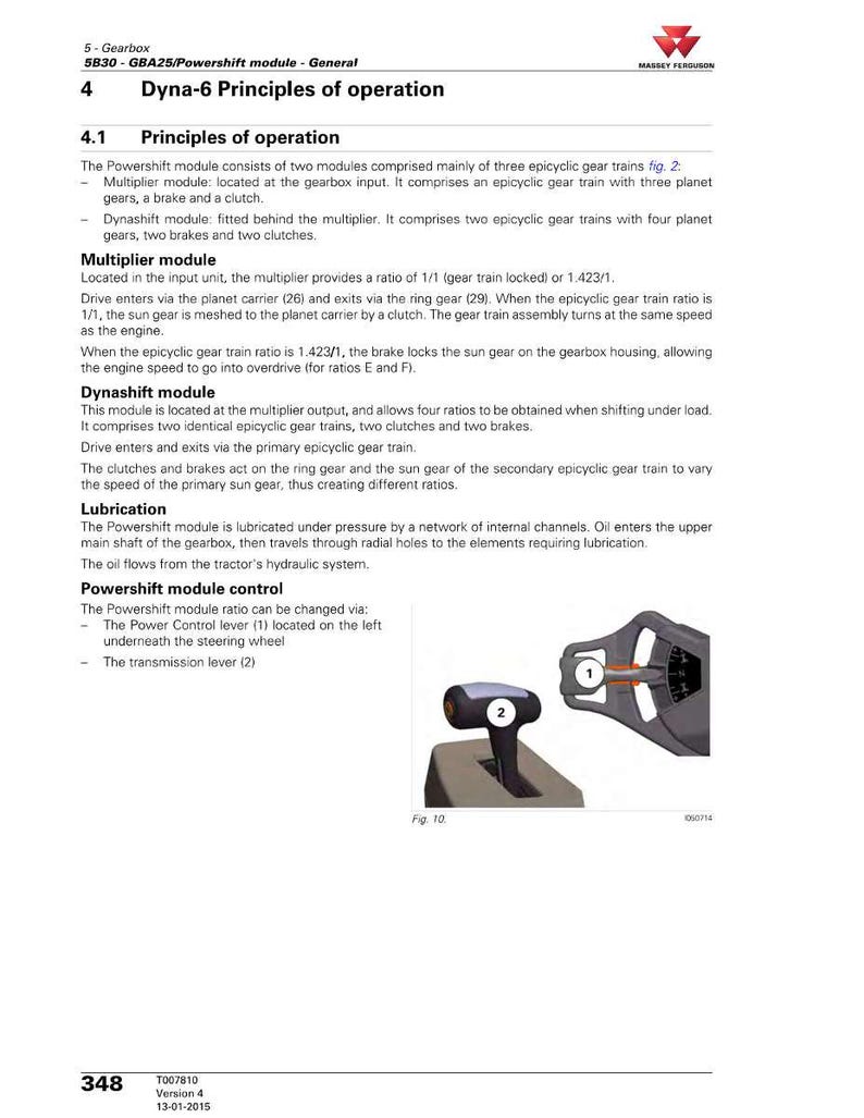 Massey Ferguson 5600-serien modeller 5608 5613 traktor servicemanual PDF | Verkstadsreparation | Direkt nedladdning bild 4