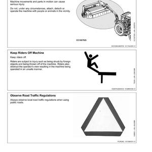 John Deere 1355, 1365, 1465 gräsklippare bruksanvisning PDF | Användarhandbok | Direkt nedladdning bild 10
