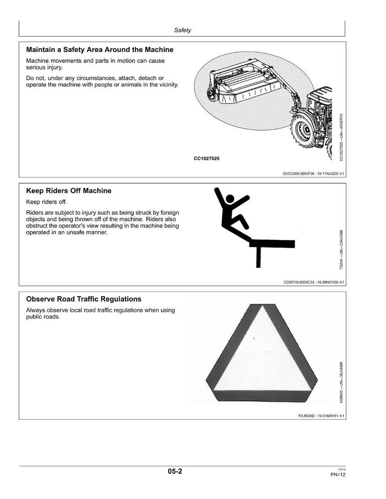 John Deere 1355, 1365, 1465 gräsklippare bruksanvisning PDF | Användarhandbok | Direkt nedladdning bild 10