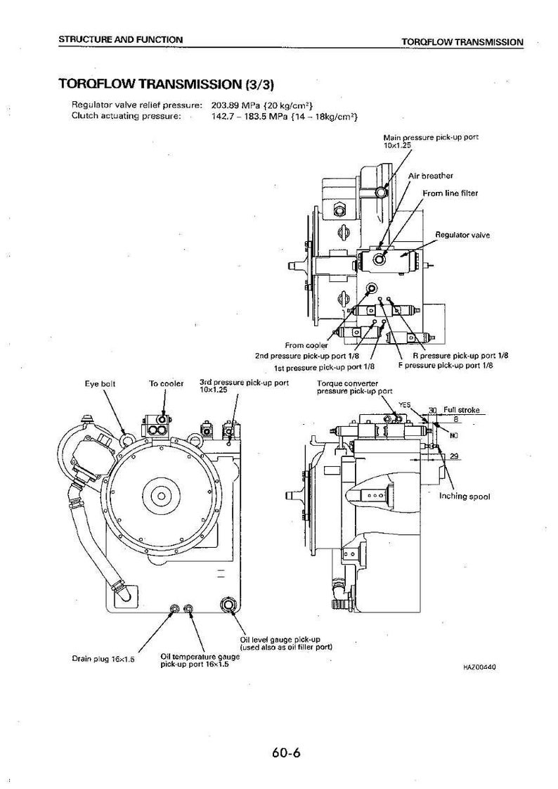 Komatsu FD100 FD115 FD135 FD150E FD160E-6 Gaffeltruck Servicemanual Reparation Verkstad Pdf Ladda ner bild 10