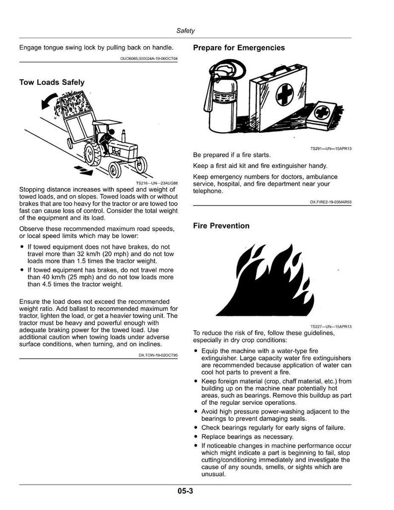 John Deere 830, 835 Mower Operator Manual PDF | Owners Guide | Instant Download image 7