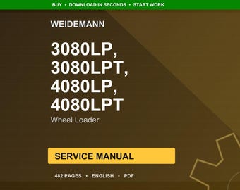 Weidemann 3080Lp 3080lpt 4080lp 4080lpt Wheel loader Service Manual PDF | Workshop Repair | Instant Download