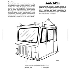 Komatsu 930E-4 Dumper Servicehandbok Reparation Verkstad PDF Ladda ner bild 10