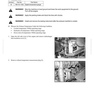 Komatsu WA470-6 WA480-6 Hjullastare 6D125E-5 Servicemanual Reparation Verkstad Pdf Ladda ner bild 5