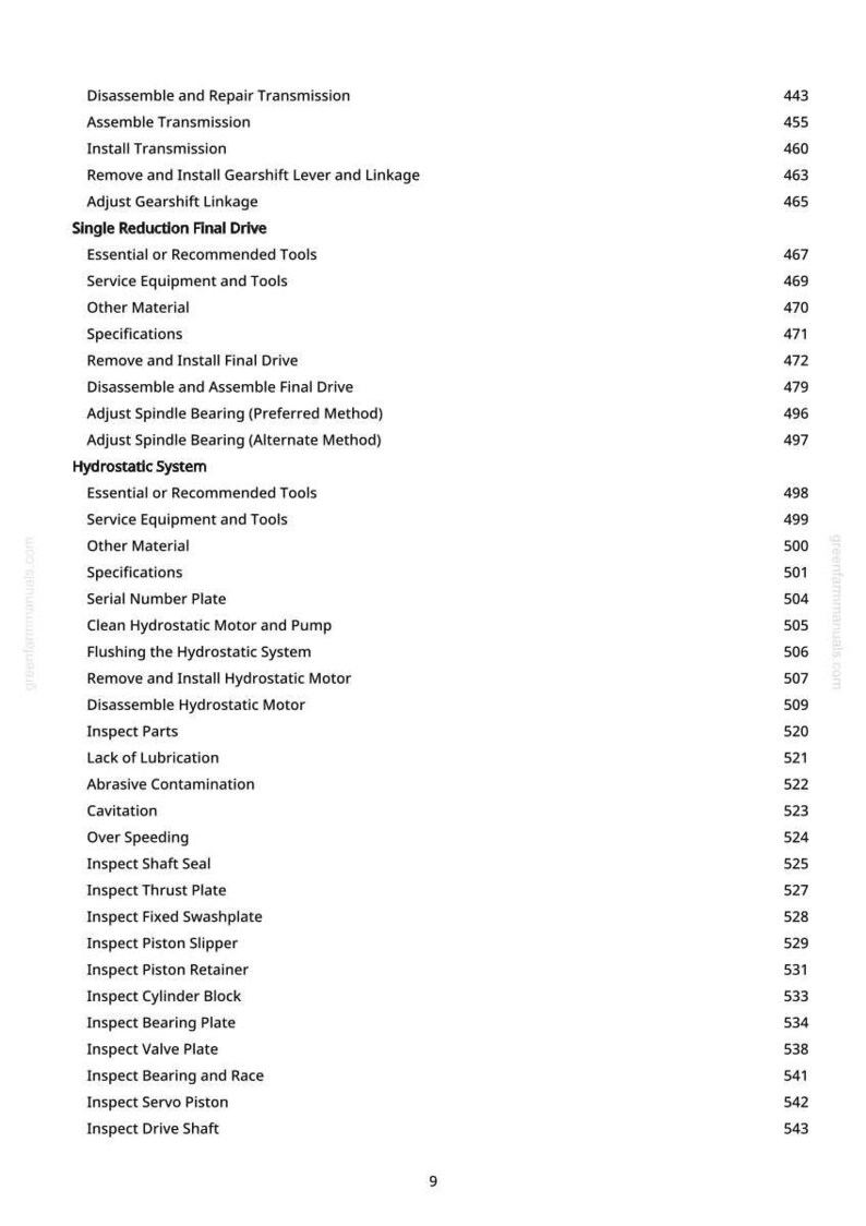 John Deere 9650 Cts skördetröska Teknisk manual PDF | Direkt nedladdning bild 11