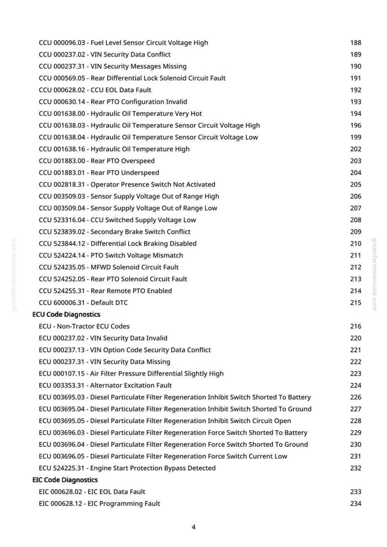 John Deere 5045E, 5065E, 5055E, 5075E traktordiagnosmanual i pdf-format | Direkt nedladdning bild 3