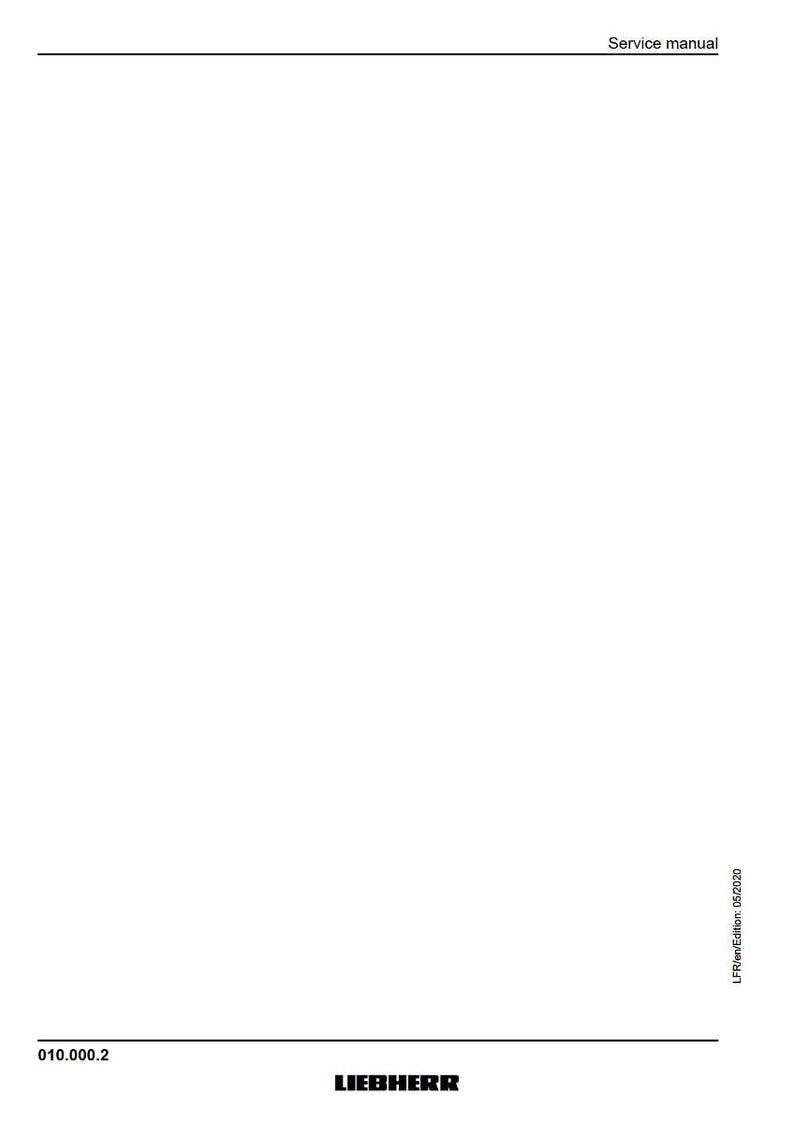 K&ouml;nnte beinhalten: Eine wei&szlig;e Seite des Servicehandbuchs mit dem Text "Service manual" oben. Der untere Teil der Seite enth&auml;lt den Text "010.000.2" und den Markennamen "LIEBHERR". Auf der rechten Seite der Seite steht "LFR/en/Edition: 05/2020".