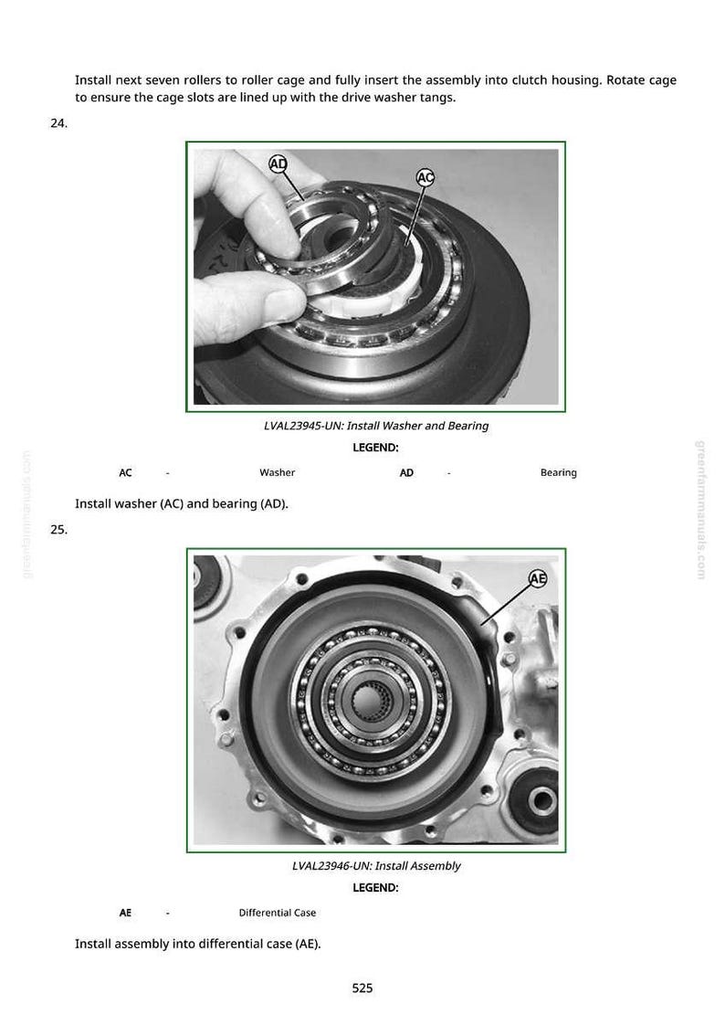 May include: Diagram showing mechanical components, including a washer and bearing assembly, and an install assembly. The image includes text labels and instructions for installation. The components are shown in a grayscale colour scheme.